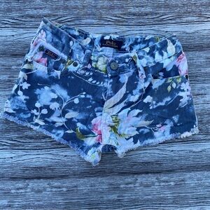 Ralph Lauren Floral Jean Shorts - Blue and Pink